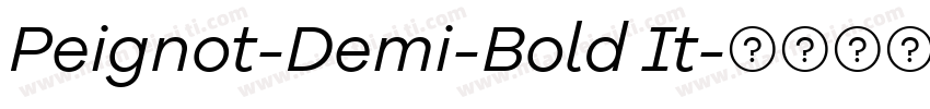 Peignot-Demi-Bold It字体转换